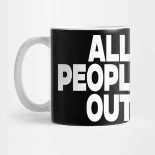 All Peopled Out sweatshirt, Antisocial comfort introvert crewneck, not going anxiety says no, Y2K Aesthetic graphic message sweater, awkard Mug